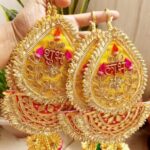 Handmade Butti Spiritual Design Shubh Labh Wall Hanging and Door Hanging Pair For Diwali and other Festival Decoration